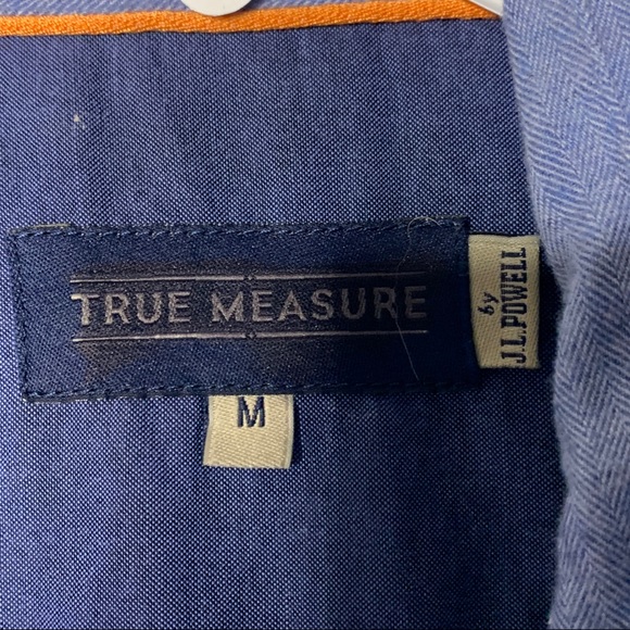 True Measure- Blue Button Up Shirt size Medium - Picture 9 of 9